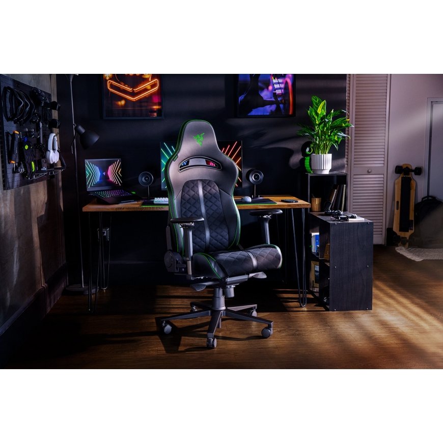 Razer Enki PC-pelituoli Pehmustettu istuintoppaus musta – 3