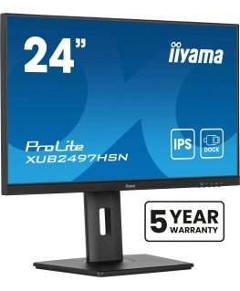 iiyama ProLite XUB2497HSN-B2 PC lamekuvar 60,5 cm (23.8") 1920 x 1080 pikslit Full HD LED Must