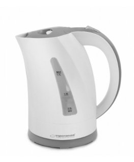 Esperanza EKK022 vedenkeitin 1,7 L 2200 W Harmaa, Valkoinen