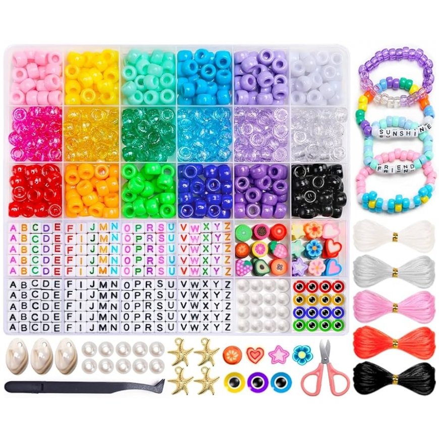 Lean Toys DIY Korukit, Helmi- ja Riipusvalmistussetti – 2