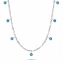 Brilio Silver Playful silver necklace with blue synthetic opals NCL209WB Brilio Silver Playful silver necklace with blue synthetic opals NCL209WB