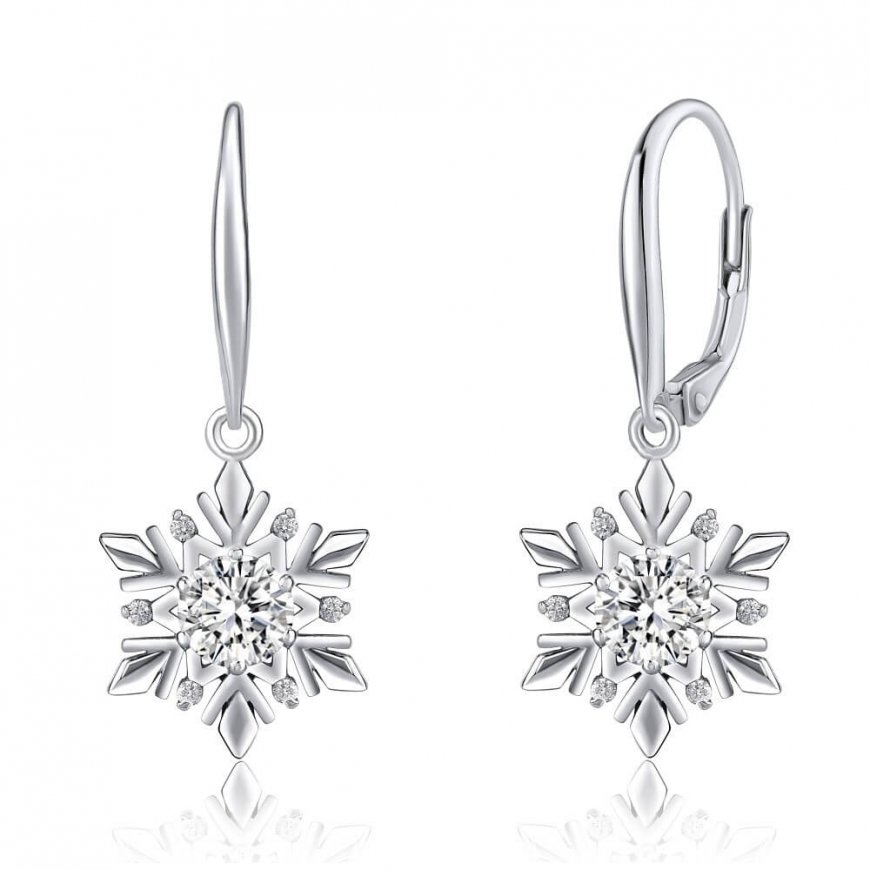 Серьги Silvego Elegant Sidabrinis Снежинка JJJE0811sw – 2
