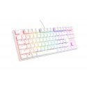 GENESIS Thor 303 TKL klaviatuur Mängimine USB QWERTY US rahvusvaheline Valge