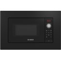 Bosch Serie 2 BFL623MB3 mikrobangų krosnelė Juoda Mikrobangų krosnelė be papildomų funkcijų Įmontuot Bosch Serie 2 BFL623MB3 mikrobangų krosnelė Juoda Mikrobangų krosnelė be papildomų funkcijų Įmontuot