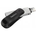 SanDisk iXpand USB-muisti 64 GB USB Type-A / Lightning 3.2 Gen 2 (3.1 Gen 2) musta, Hopea