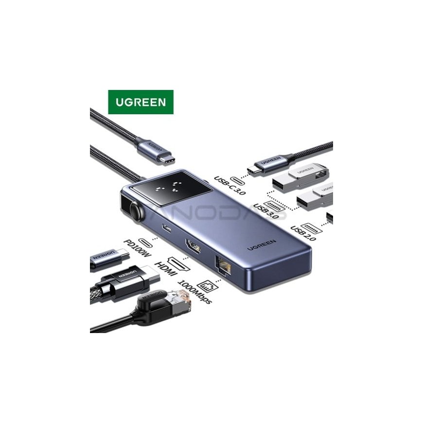 Разветвитель 7в1 USB-C на USB3.0, HDMI, USB-C, PD 85W CM888 UGREEN