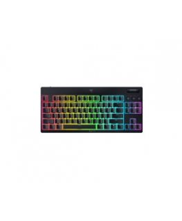 RAZER BlackWidow V4 Low Profile TKL HyperSpeed - Mehaanilised madala profiiliga oranž-taktitilised lülitid, 2.4Ghz, Bluetooth, U