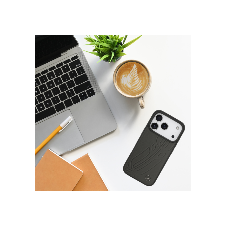 Mercedes Nahka Suuri Laurel Leaf MagSafe iPhone 17 P:lle – 2