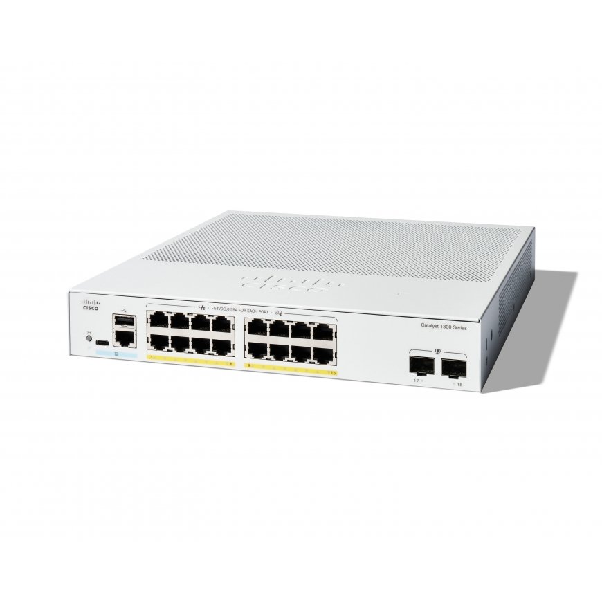 Cisco C1300-16FP-2G verkkokytkin Hallittu L2/L3 Gigabit Ethernet (10/100/1000) Valkoinen
