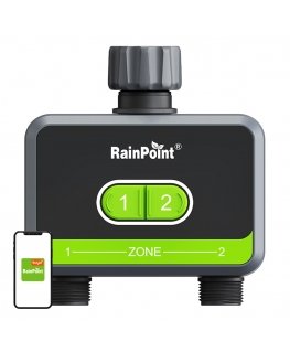 RainPoint 2-zonu laistīšanas kontrolieris ar lietotni