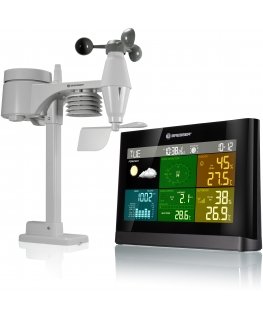 Bresser Optics 7002550CM3000 digital weather station Black, Grey Battery
