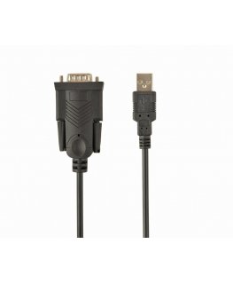 Gembird UAS-DB9M-02 serijinis kabelis Juoda 1,5 m USB A tipo DB-9