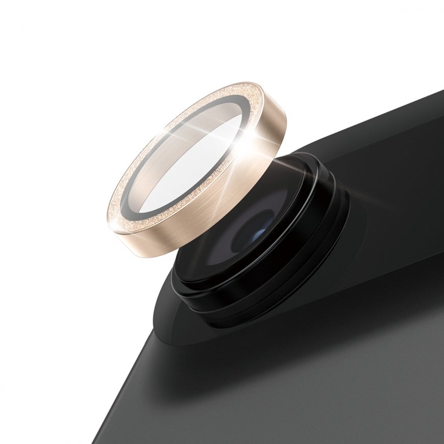 PanzerGlass ® Hoops® Camera Lens Protector Glitter Gold iPhone Air Skaidri ekrano apsauga Apple 1 vn