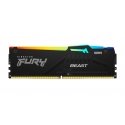 Kingston Technology FURY Beast RGB mälumoodul 32 GB 1 x 32 GB DDR5 5600 MT/s Kingston Technology FURY Beast RGB mälumoodul 32 GB 1 x 32 GB DDR5 5600 MT/s