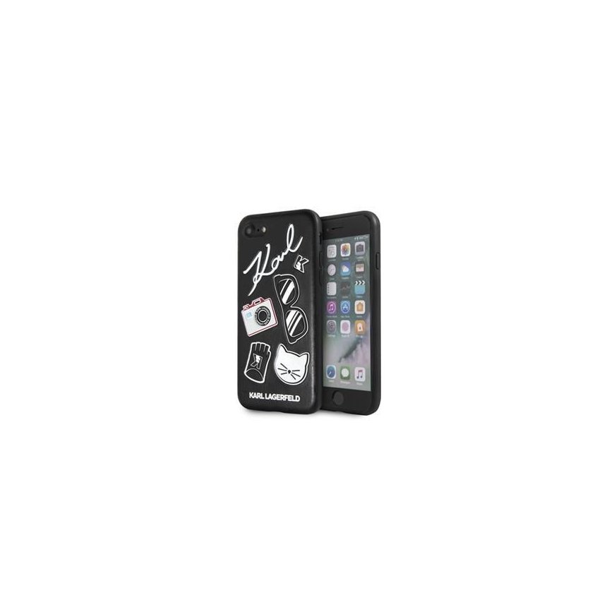 Apple iPhone 7/8/SE2020 Pins Cietais korpuss Melns