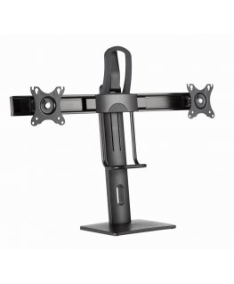 Gembird MS-D2-01 monitor mount / stand 68.6 cm (27") Desk Black