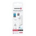Swissten Matkalaite GaN USB-C / USB 45W (US/EU/UK) Swissten Matkalaite GaN USB-C / USB 45W (US/EU/UK)
