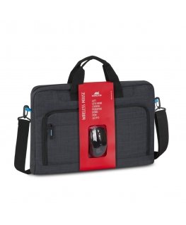 Rivacase Regent 8058 43,9 cm (17.3") Lähettilaukku musta, Syaani