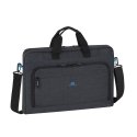 Rivacase Regent 8058 43.9 cm (17.3") Messenger case Black, Cyan