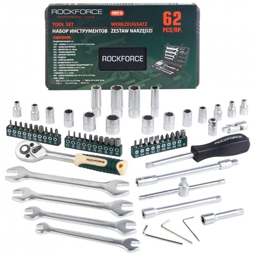Набор головок Rockforce ROCKFORCE 46 предметов