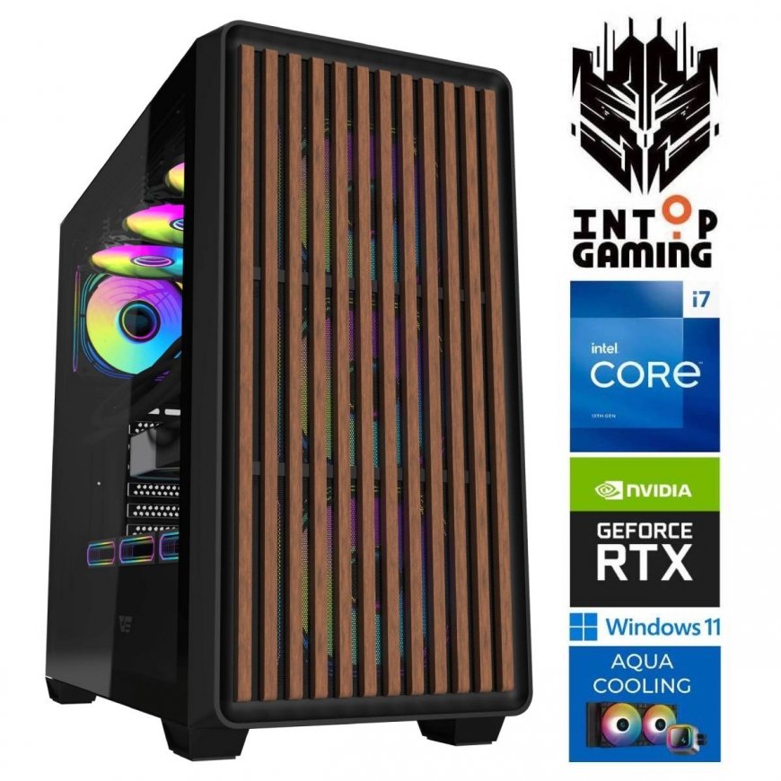 INTOP AQUA i7-14700F 64GB DDR5 1TB SSD M.2 NVME+2TB RTX5080 16GB WIN11Pro