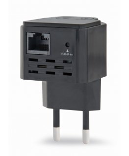 Gembird WNP-RP300-03-BK tilts un retranslators Tīkla atkārtotājs 300 Mbit/s Melns