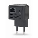 Gembird WNP-RP300-03-BK мост / репитер Сетевой повторитель 300 Мбит/с Черный Gembird WNP-RP300-03-BK мост / репитер Сетевой повторитель 300 Мбит/с Черный