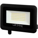 Āra gaismeklis LED 50W neitrāli balta 230Vac, 5000lm, IP65, melns, PHOTON, LED LINE