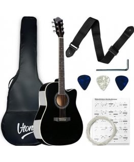 V-TONE AG ONE BK 4/4 Akustiline Kitarr Must