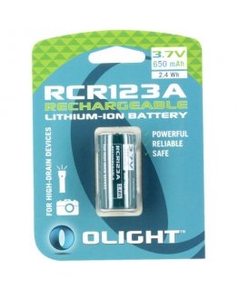 Battery 16340/R-CR123 3.7V Li-ion 650 mAh with protection