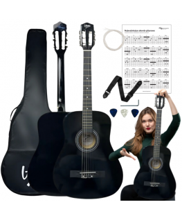 V-TONE CG ONE BK 4/4 klasiskā ģitāra melnā krāsā