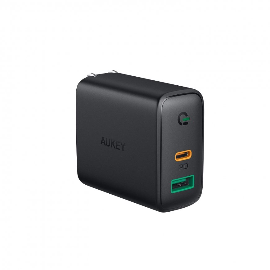 AUKEY Focus Duo Universāls Melns AC