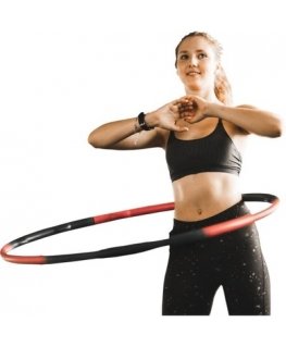HULA HOOP WITH MASSAGER, WEIGHT, AND COUNTER White BALL ENERO FIT
