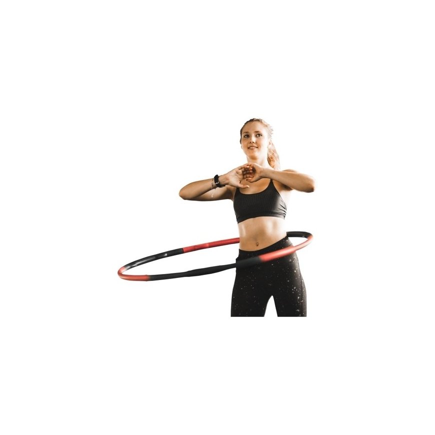 HULA HOP SU MASAŽUOJANČIU SVORIU IR SKAIČIUOKLE Balta PILKA ENERO FIT