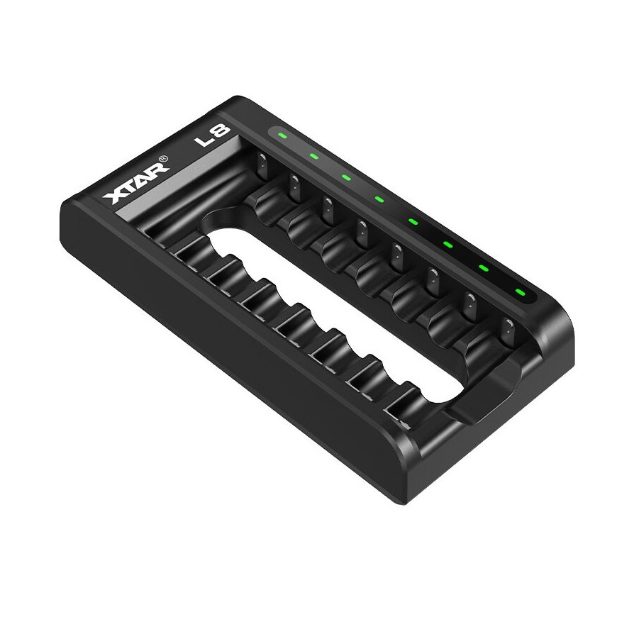 Aku laadija AA/AAA 1,5 V ja 1,2 V, nutikas - 8 pesa – 2