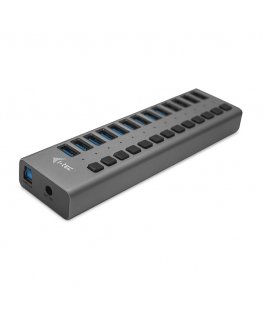 i-tec U3CHARGEHUB13 зарядное устройство для мобильных устройств Универсальная Серый Кабель переменного тока Для помещений