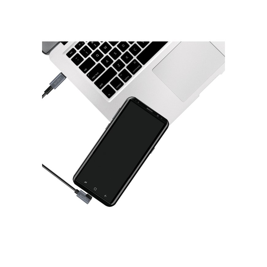 LogiLink CU0183 USB kabelis USB 2.0 2 m USB C Melns, Sudrabs – 3