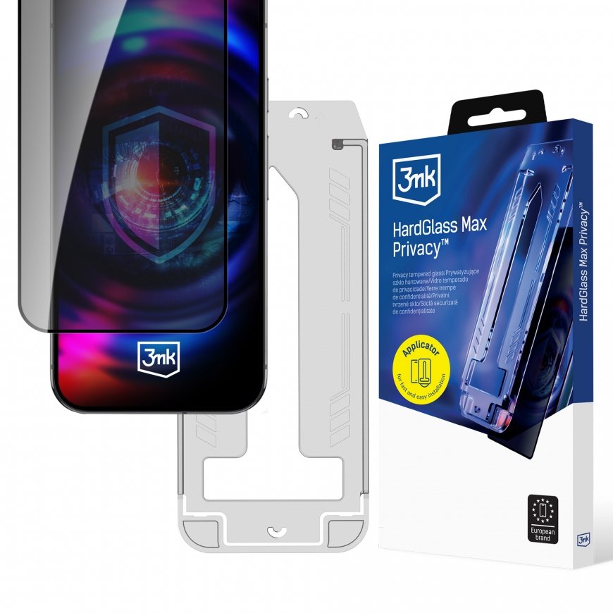 3MK HardGlass Max privātuma stikls ar aplikatoru, paredzēts „Samsung Galaxy S24+/S25+“