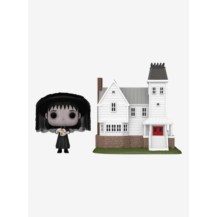 Funko POP -hahmo Beetlejuice Lydia Deetz Maitland-talon kanssa