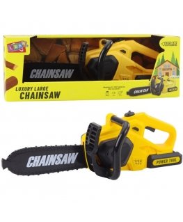 Lean Toys Rotaļu grandininis zāģis bērniem ar gaismām un skaņām dzeltenā krāsā