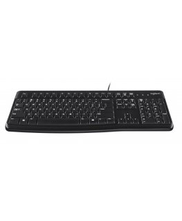Logitech Keyboard K120 for Business klaviatūra Biuras USB QWERTY JAV tarptautinė versija Juoda