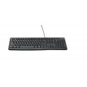 Logitech Keyboard K120 for Business tastatūra Birojs USB QWERTY US International Melns Logitech Keyboard K120 for Business tastatūra Birojs USB QWERTY US International Melns