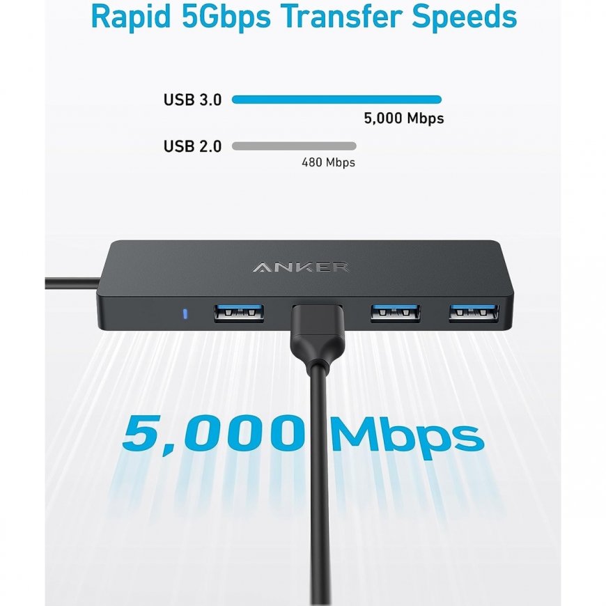 Anker Ultra Slim USB tüüp-C 5000 Mbit/s Must – 2