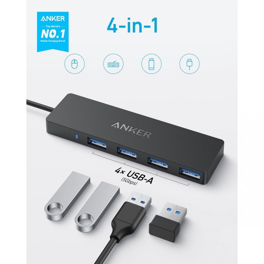 Anker Ultra Slim USB Type-C 5000 Мбит/с Черный – 3