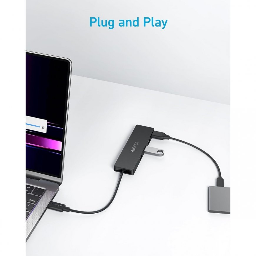 Anker Ultra Slim USB Type-C 5000 Mbit/s Black – 5
