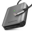 Axagon CRE-S3C kortinlukija USB 3.2 Gen 1 (3.1 Gen 1) Type-C Harmaa Axagon CRE-S3C kortinlukija USB 3.2 Gen 1 (3.1 Gen 1) Type-C Harmaa