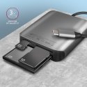 Axagon CRE-S3C kortinlukija USB 3.2 Gen 1 (3.1 Gen 1) Type-C Harmaa Axagon CRE-S3C kortinlukija USB 3.2 Gen 1 (3.1 Gen 1) Type-C Harmaa