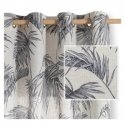 RESTILO užuolaida PALMERA spalva bežinė vintage stilius pralaidumas Sidabrinė medžiaga, mikropluoštas 135x250