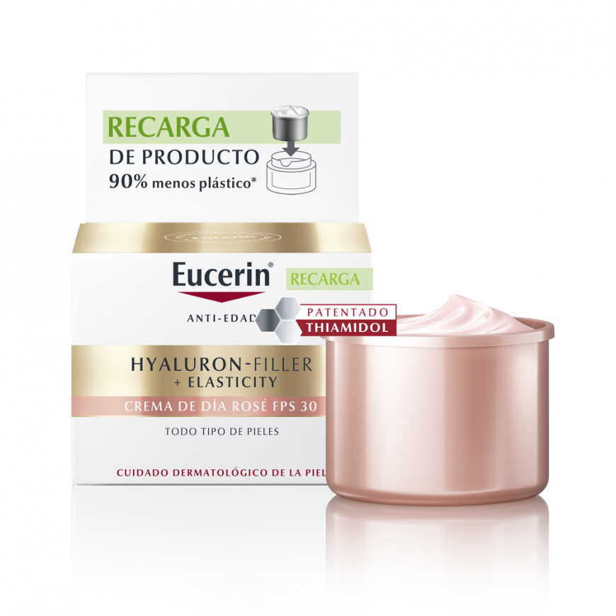 Eucerin HYALURON-FILLER + эластичность розовый дневной крем SPF 30 сменный блок 50 мл – 2