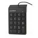 Gembird KPD-U-03 ciparu klaviatūra Piezīmjdators/PC USB Melns Gembird KPD-U-03 ciparu klaviatūra Piezīmjdators/PC USB Melns